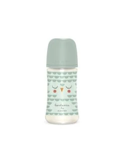 Biberon Bonhomia Con Tettarella Sx Pro +3 Mesi 270ml Decoro Civetta Verde - Suavinex