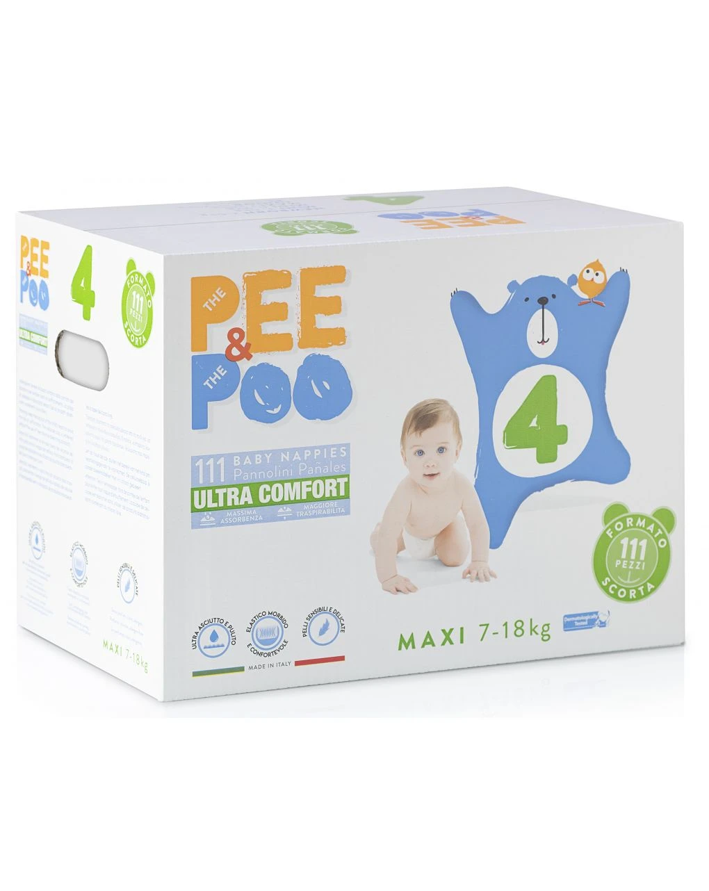 Pee&poo - Jumbo Maxi Tg4 111 Pz 4 Pee&poo - Jumbo Maxi Tg4 111 Pz - immagine 2