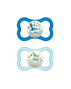 Succhietti Air Night 6+ Silicone Conf. Doppia Azzurro