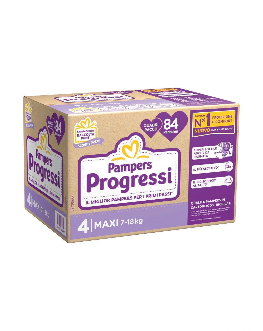 Progressi Taglia 4 Maxi Quadri Pacco X84 - Pampers 3 Progressi Taglia 4 Maxi Quadri Pacco X84 - Pampers