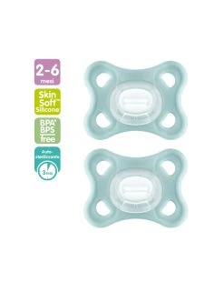 2 Pz Succhietti Comfort 2-6m Silicone, Neutro - Mam