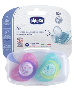 2 Succhietti Air Silicone 12m+ Rosa/verde -Chicco Shop 34091a4c xz 000000000000558212 02