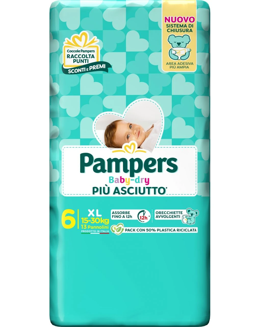 Pampers baby Dry tg.6 Xl 15-30 Kg - 13 pz 3 Pampers baby Dry tg.6 Xl 15-30 Kg - 13 pz