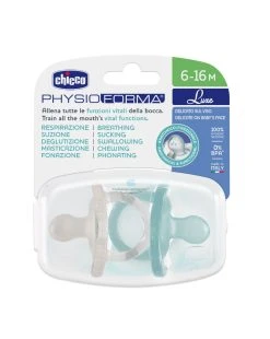 Gommotto Silicone Luxe 6-16m 2pz Azzurro/grigio - Chicco -Chicco Shop 41201a63 xz 1370316 3