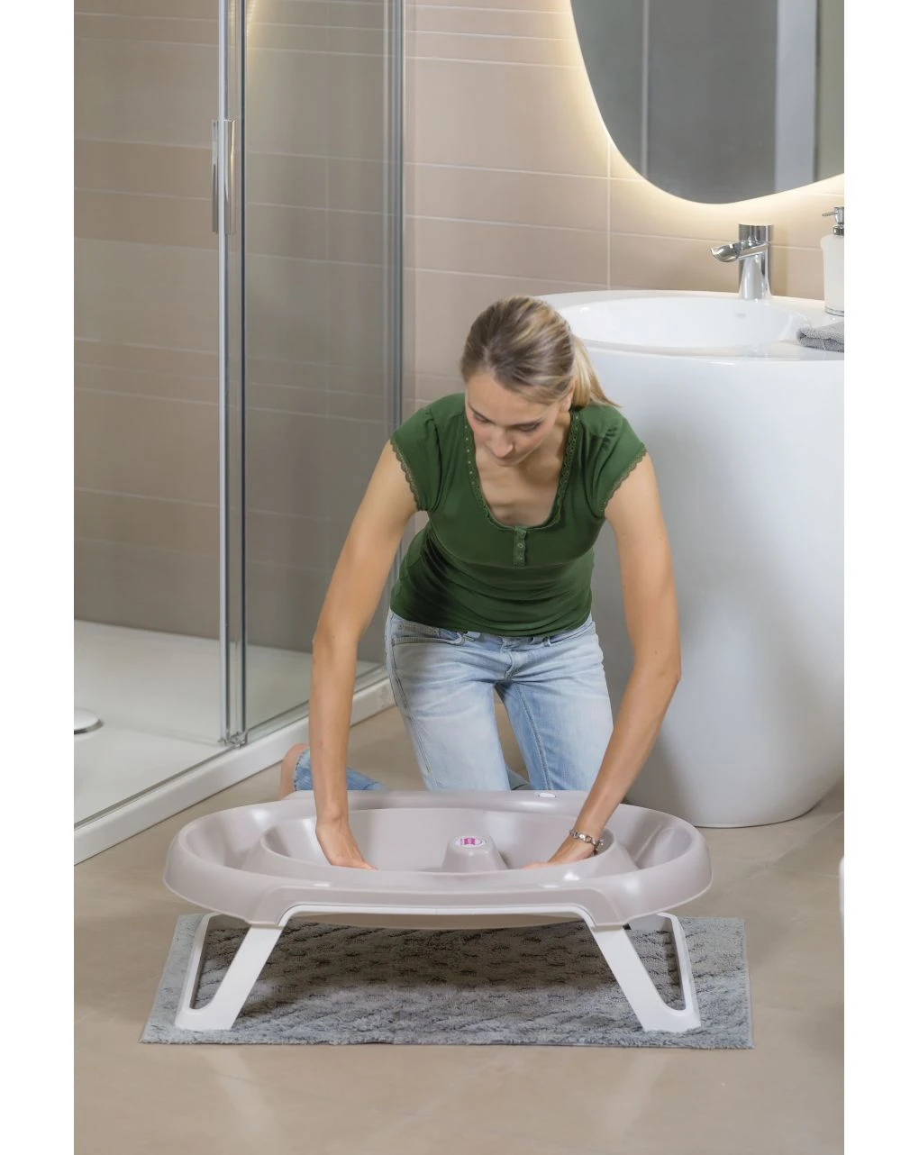 Vaschetta Pieghevole Onda Slim Azzurra 0-12 Mesi - Ok Baby 6 Vaschetta Pieghevole Onda Slim Azzurra 0-12 Mesi - Ok Baby - immagine 4