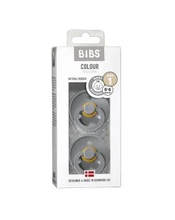 Set 2 Ciucci Tettarella Tonda In Gomma Naturale 0/6 Mesi - Colore Cloud E Cloud - Bibs