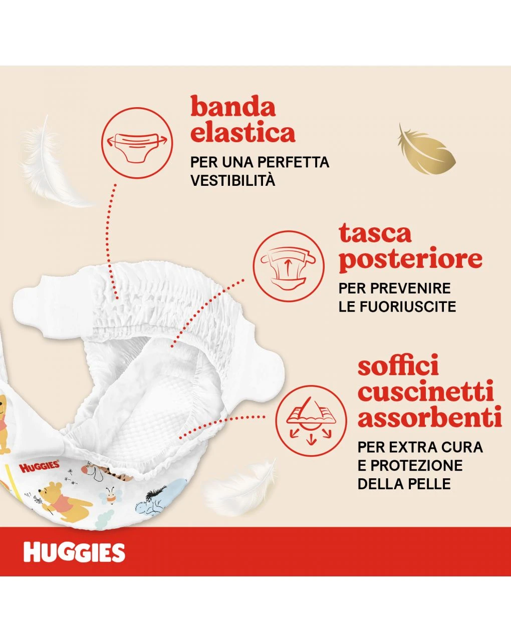 Huggies Pannolini Extra Care Grande Tg. 3 (4-9 Kg) - 40 Pezzi 4 Huggies Pannolini Extra Care Grande Tg. 3 (4-9 Kg) - 40 Pezzi - immagine 2