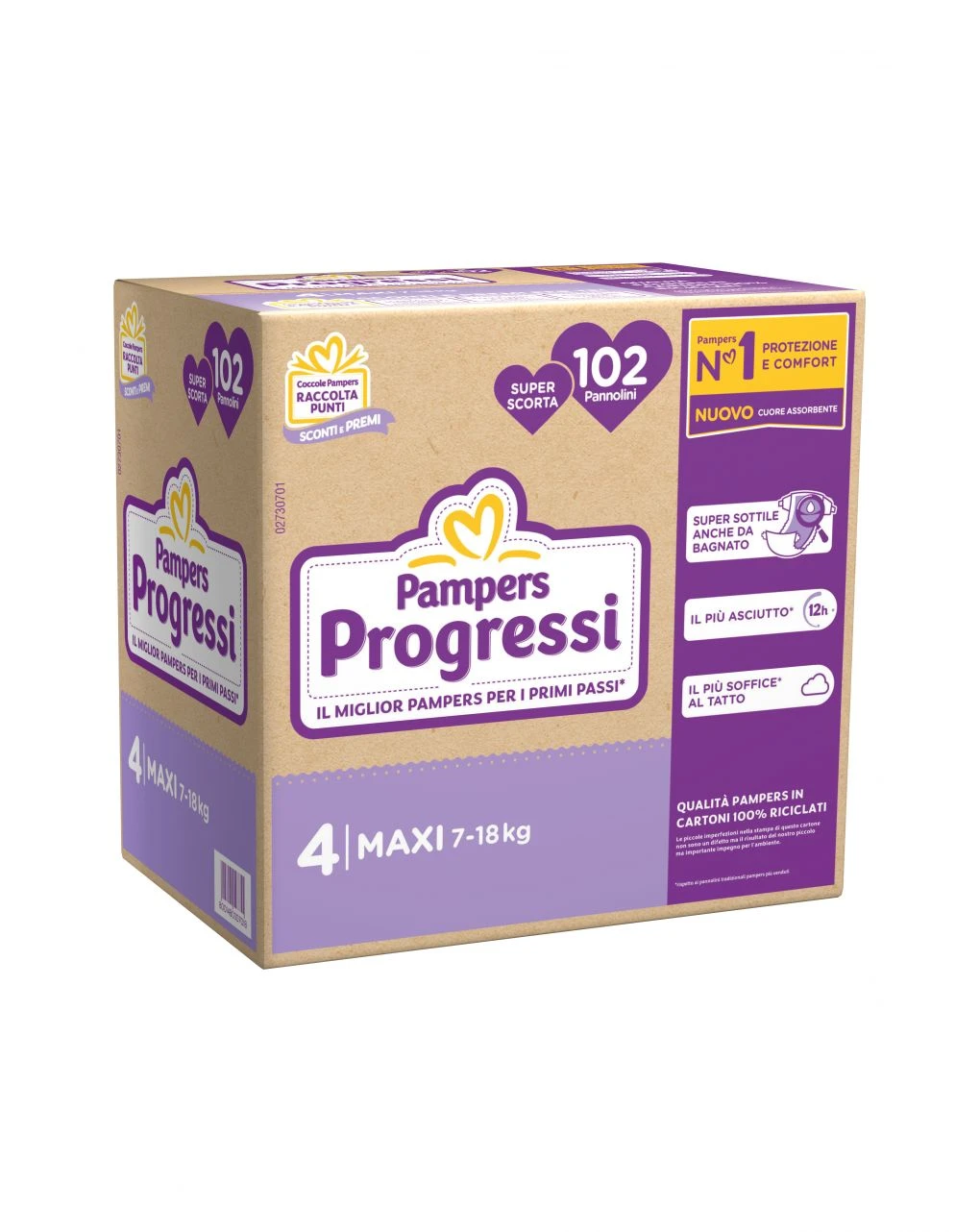 Progressi Taglia 4 Maxi Pacco Scorta X102 - Pampers 3 Progressi Taglia 4 Maxi Pacco Scorta X102 - Pampers