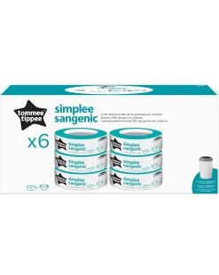 Tommee Tippee Ricarica Sangenic Simplee, 6 Pezzi