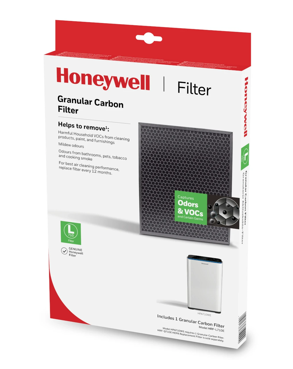 Honeywell - Filtro A Carbone Attivo Per Purificatore D'aria Hpa710we 3 Honeywell - Filtro A Carbone Attivo Per Purificatore D'aria Hpa710we