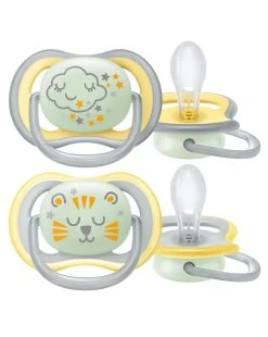 2 Succhietti Ultra Air Night 18m+ Neutro - Philips Avent