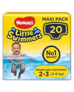 Huggies – Little Swimmers Pacco Doppio Tg. 2-3 (20 Pannolini)