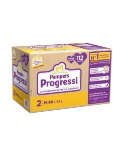 Progressi Taglia 2 Mini Quadri Pacco X112 - Pampers