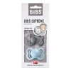 Set 2 Ciucci Tettarella Simmetrica In Gomma Naturale 6/18 Mesi - Colore Iron E Baby Blue - Bibs