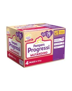 Progressi Mutandino Taglia 4 Maxi Quadri Pacco X76 - Pampers