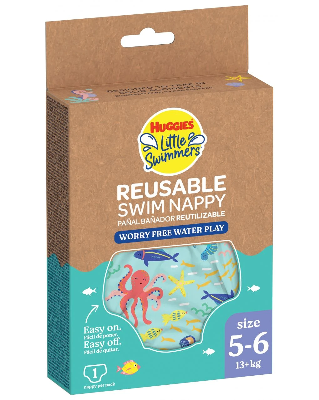 Little Swimmers Pannolino Lavabile Tg. L (13+ Kg) - Huggies 5 Little Swimmers Pannolino Lavabile Tg. L (13+ Kg) - Huggies - immagine 3