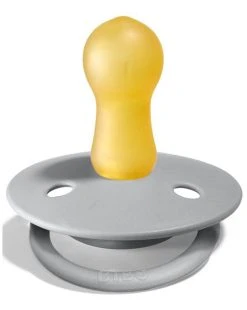 Set 2 Ciucci Tettarella Tonda In Gomma Naturale 6/18 Mesi - Colore Cloud E Steel Blue - Bibs -Chicco Shop b712fa01 xz 1345906 2