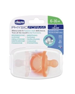 Gommotto Silicone Luxe 6-16m 2pz Arancio/trasparente - Chicco -Chicco Shop c89ef620 xz 1370317 3