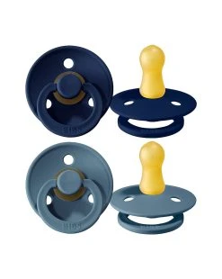 Set 2 Ciucci Tettarella Tonda In Gomma Naturale 6/18 Mesi - Colore Deep Space E Petrolio - Bibs -Chicco Shop cb0a5869 xz 1276281 1