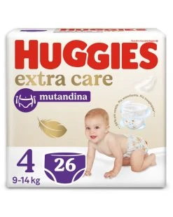 Pannolini Huggies Extra Care Mutandina Tg. 4 (9-14 Kg) - Formato Da 26 Pannolini
