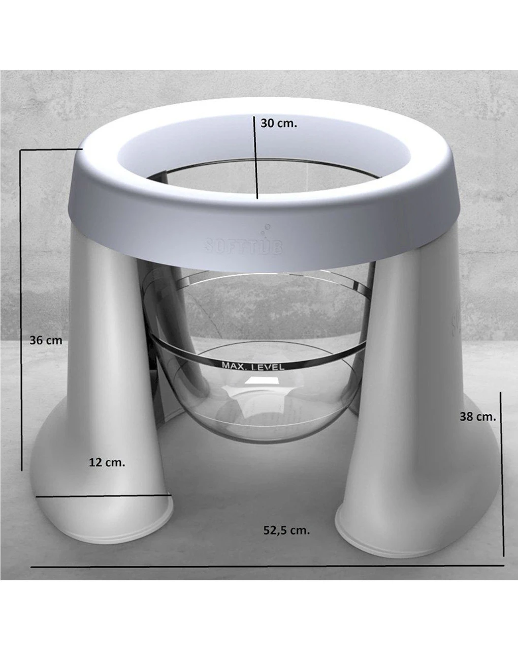 Vaschetta Pieghevole Salvaspazio Azzurra - Softtub 5 Vaschetta Pieghevole Salvaspazio Azzurra - Softtub - immagine 3
