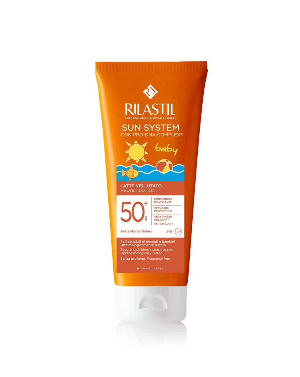 Rilastil Sun Ppspf 50+ Baby Latte Velluto 200 Ml 3 Rilastil Sun Ppspf 50+ Baby Latte Velluto 200 Ml