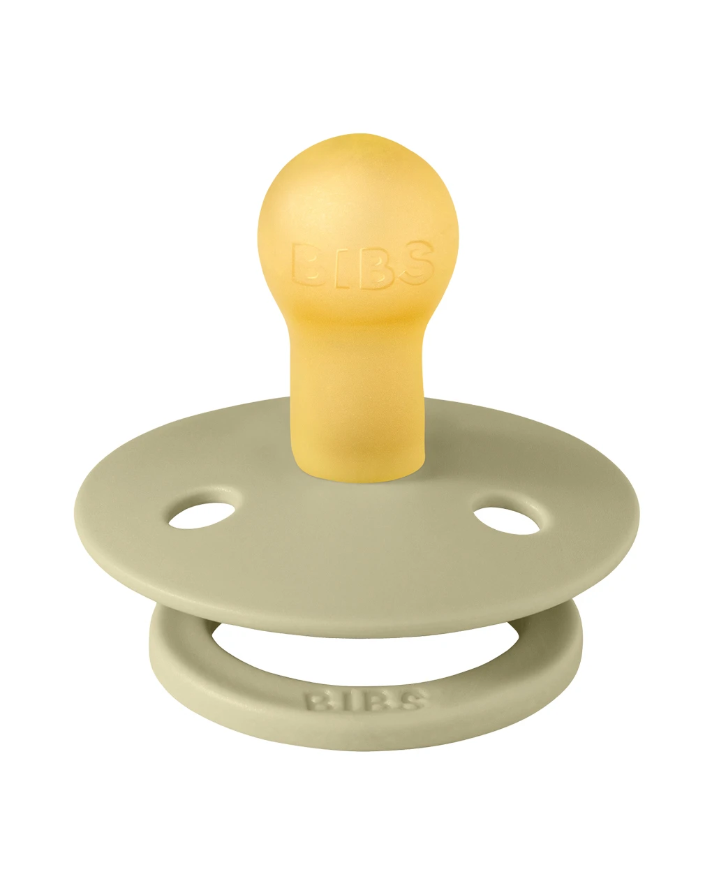 Set 2 Ciucci Tettarella Tonda In Gomma Naturale 0/6 Mesi - Colore Khaki E Dusty Blue - Bibs 6 Set 2 Ciucci Tettarella Tonda In Gomma Naturale 0/6 Mesi - Colore Khaki E Dusty Blue - Bibs - immagine 4