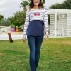 Prenatal T-shirt Premaman Allattamento Con Fantasia Righe E Ciliegie Con Strass -Chicco Shop dabd5990 xz 711210