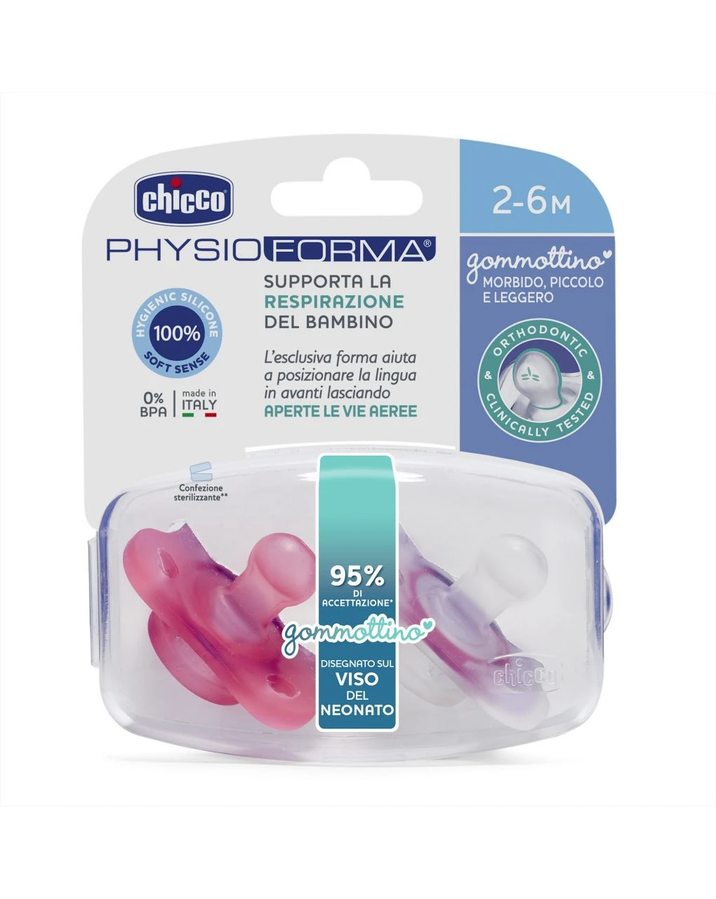 Gommottino Silicone 2-6 Bimba 2pz 3 Gommottino Silicone 2-6 Bimba 2pz