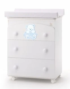 Cassettiera Fasciatoio My Teddy Azzurro