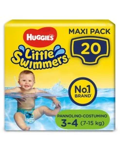 Huggies – Little Swimmers Pacco Doppio Tg. 3-4 (20 Pannolini)