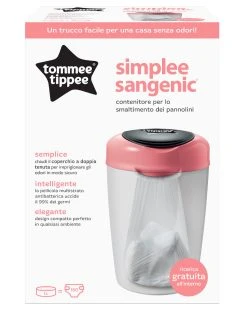 Tommee Tippee Sangenic Simplee Sistema Di Smaltimento Pannolini, Rosa -Chicco Shop ef54bc60 554701 2