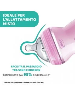 Chicco - Biberon Naturalfeeling Bimba, 2m+, 250 Ml, Flusso Medio -Chicco Shop f7496038 xz 000000000000698995 03